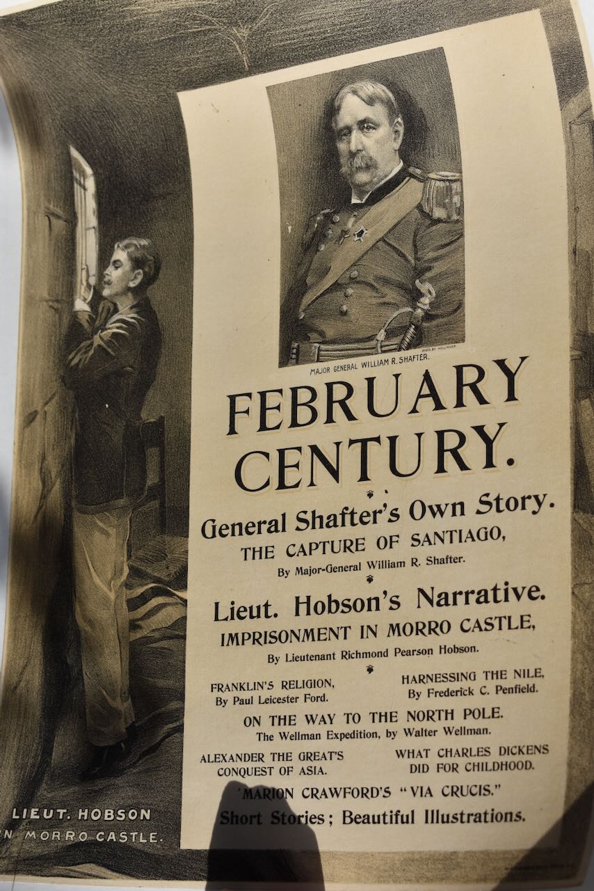 Antique American Magazine Poster, February Century, 1898 – Spanish-American War