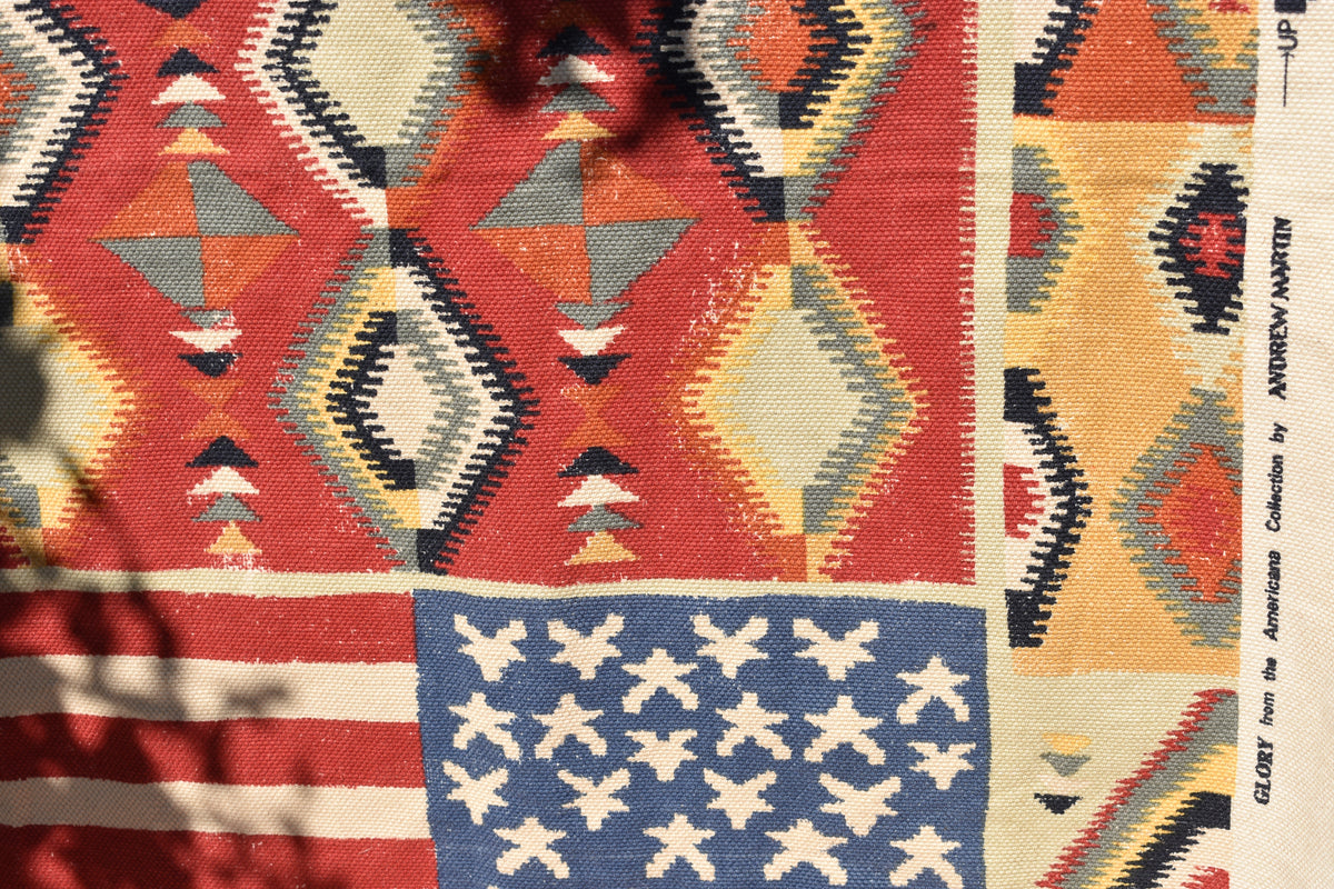 Andrew Martin “Glory” Americana Collection Throw, 44 × 60"