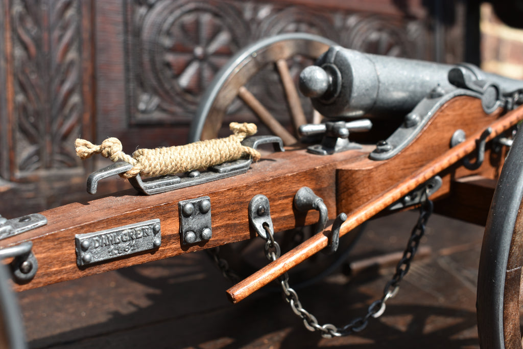 American Civil War Dahlgren Field Gun Model with Limber, 72cm