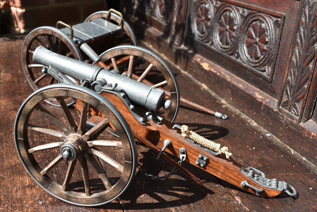 American Civil War Dahlgren Field Gun Model with Limber, 72cm