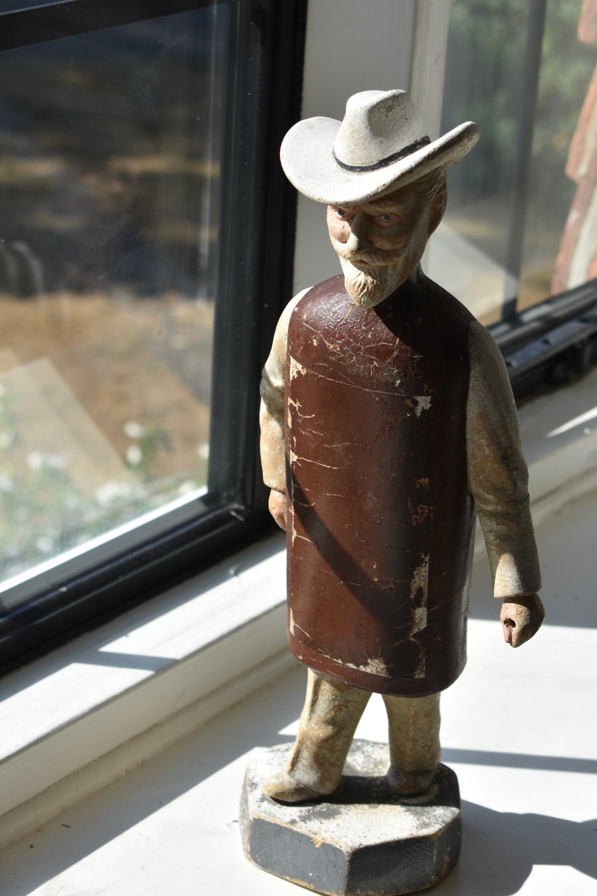 Charming Vintage American Folk Art Wooden Shop Display Figure, 38cm