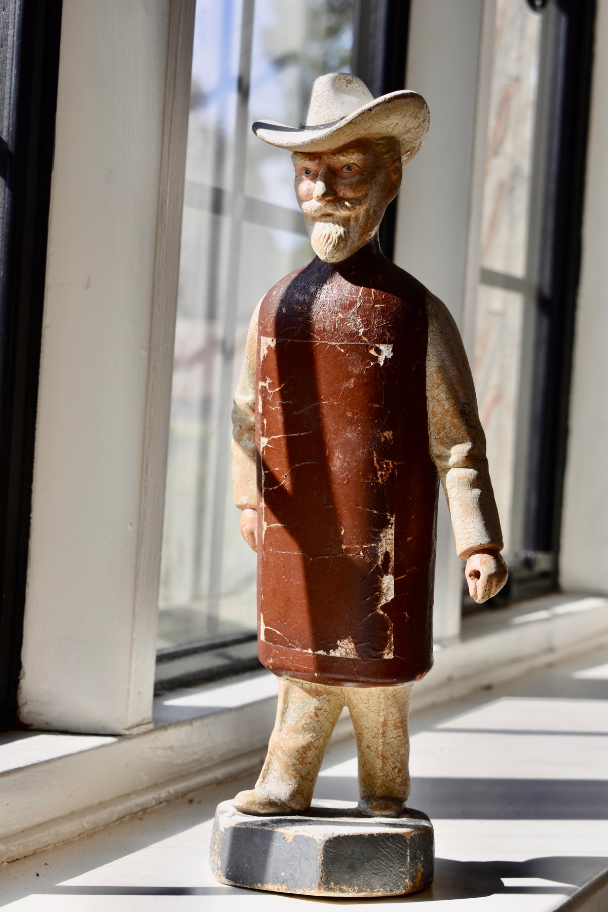 Charming vintage American folk art shop display figure