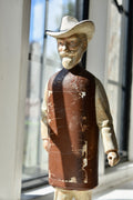 Charming Vintage American Folk Art Wooden Shop Display Figure, 38cm