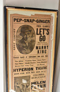 Antique American Theatre Poster – Manny King, New Haven - opposite Yale