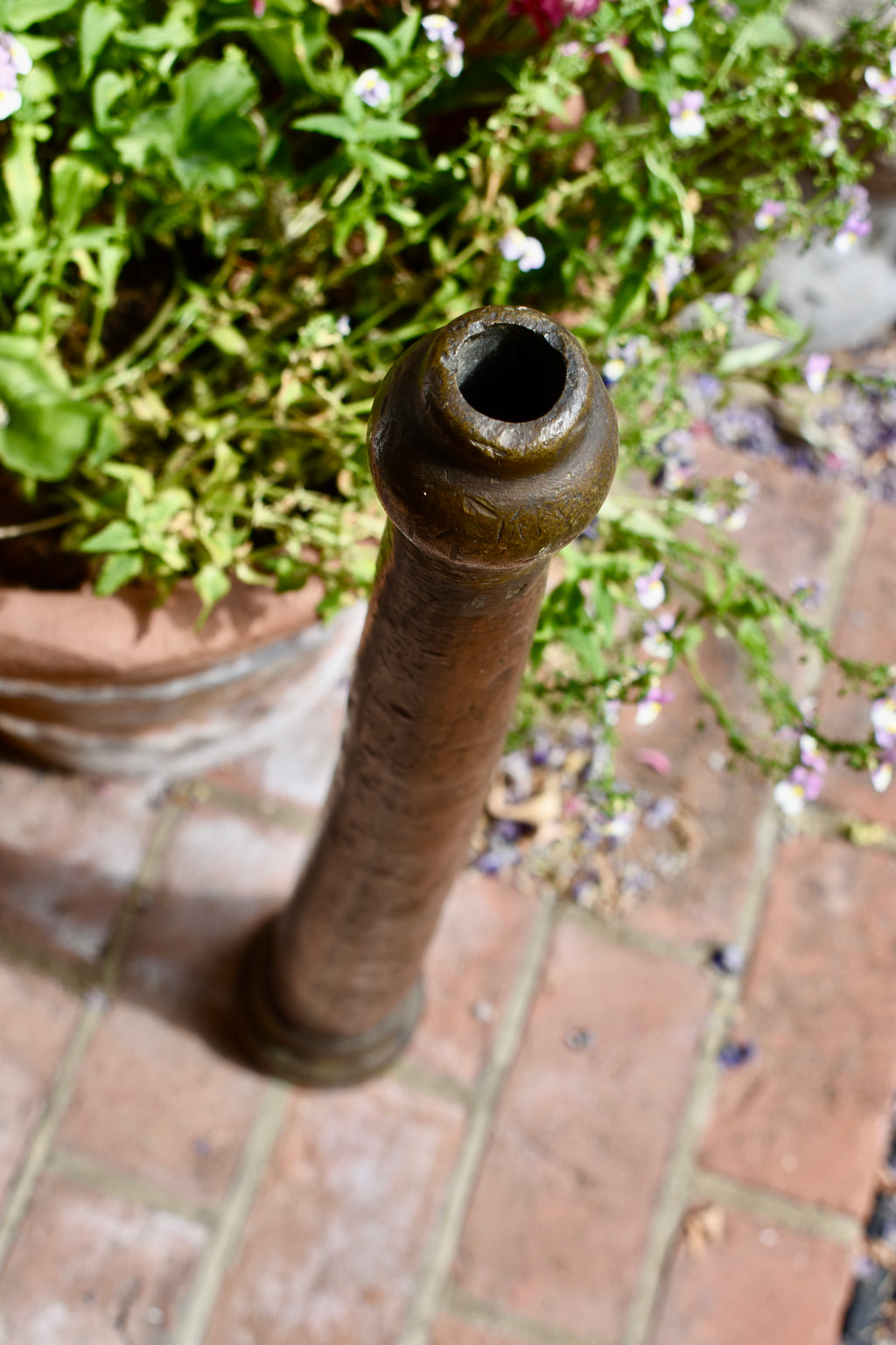 Substantial Antique American Bronze Fire Hose Nozzle