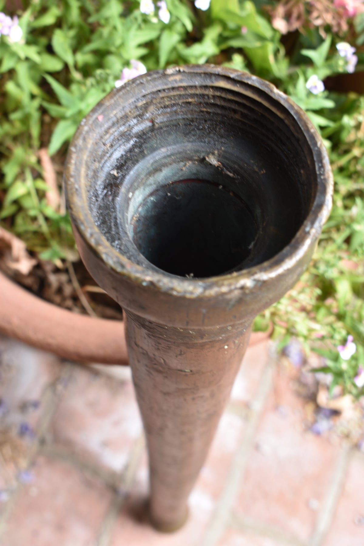 Substantial Antique American Bronze Fire Hose Nozzle