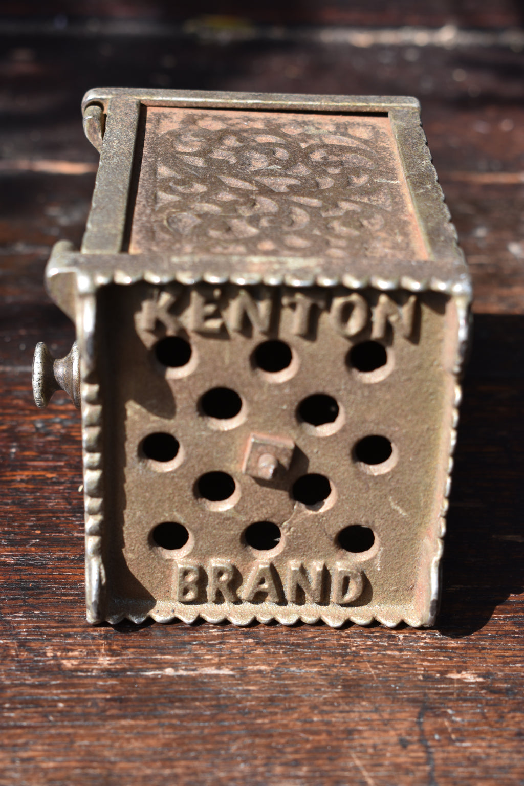 Antique American Kenton cast Iron Savings Bank. Early 20th century