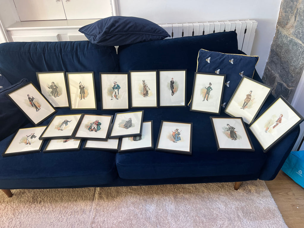 Kyd Dickens Character Illustrations – Collection of 24 Framed Prints