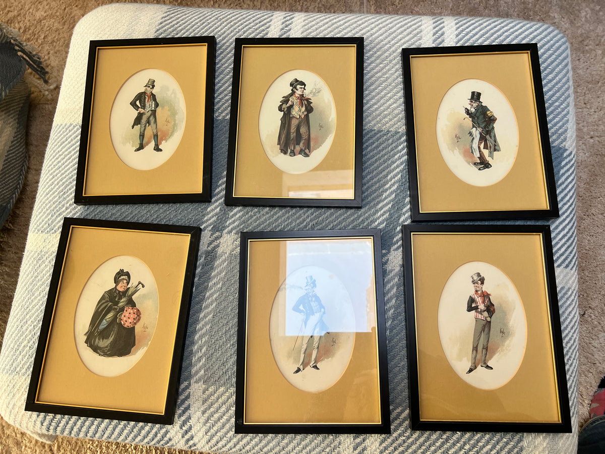 Kyd Dickens Character Illustrations – Collection of 24 Framed Prints